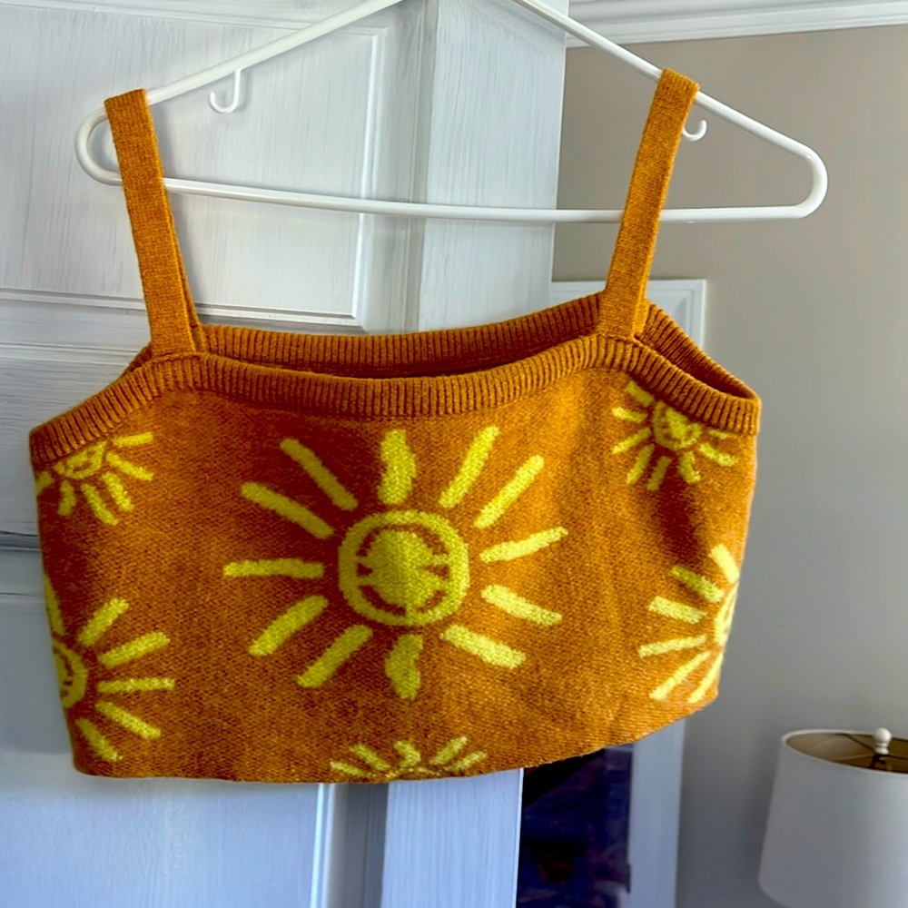 Cider sunshine crop top